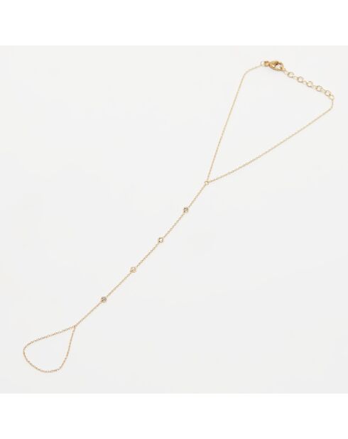 Pulsera Tiyi de oro amarillo y diamantes de 0,09 quilates