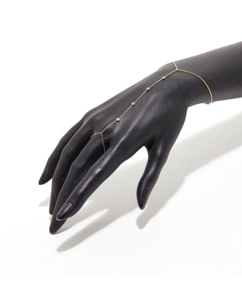 Pulsera Tiyi de oro amarillo y diamantes de 0,09 quilates