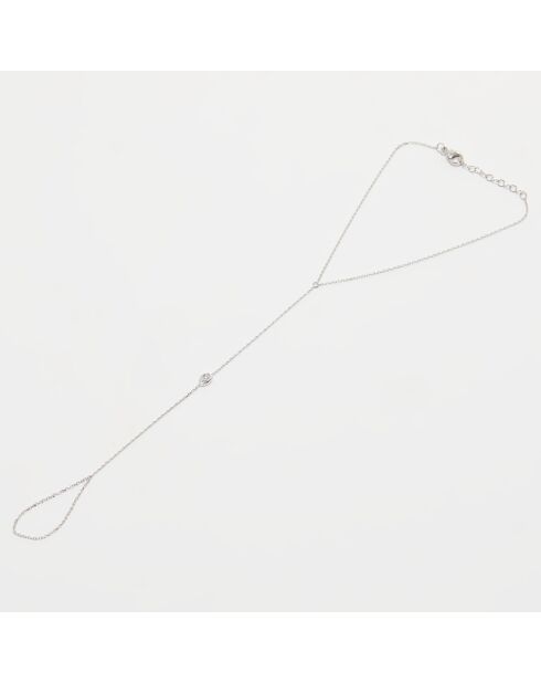 Bracciale Kiya con diamanti in oro bianco 0,1 ct