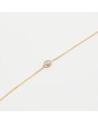 Bracelet Kiya Diamant 0.1 ct or jaune