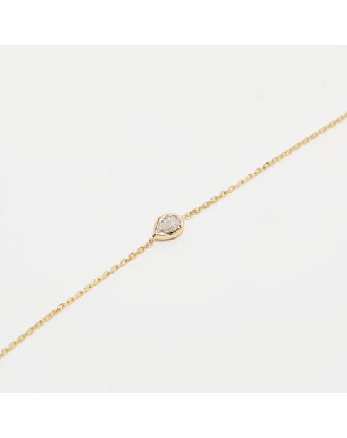 Bracelet Kiya Diamant 0.1 ct or jaune