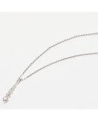 Pendentif épuré Diamants 0.25 ct or blanc