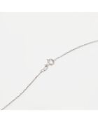 Pendentif épuré Diamants 0.25 ct or blanc