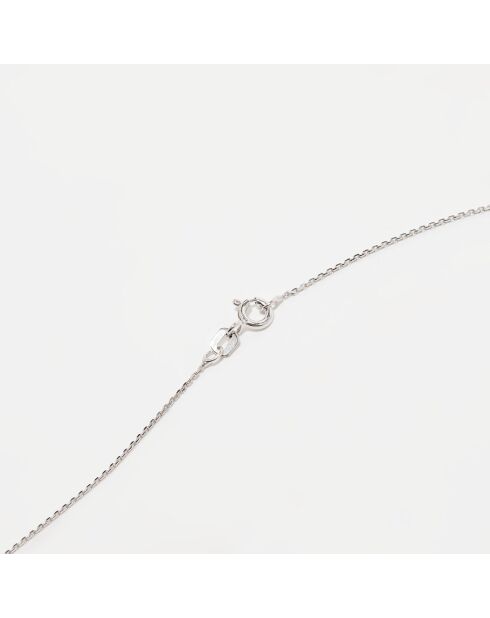 Pendentif épuré Diamants 0.25 ct or blanc