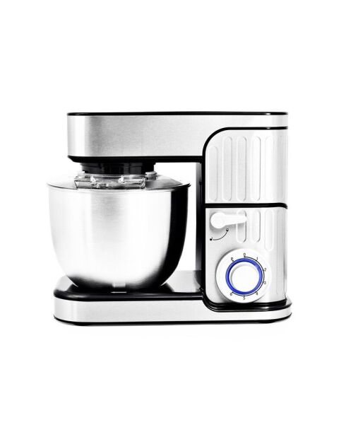Robot pétrin avec bras inclinable à 30° multicolore - 5.5 L