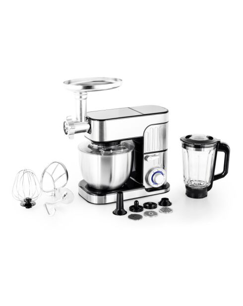Robot pétrin avec bras inclinable à 30° multicolore - 5.5 L