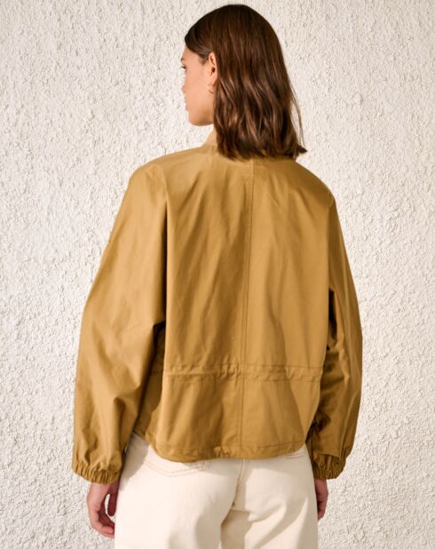 Blouson bombers Heyden court et oversize marron kaki