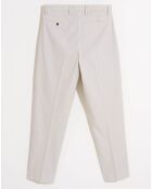 Pantalon chino en Coton Sherman coupe fuselée gris clair