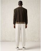 Veste bombers en Coton Campbell kaki