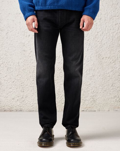 Jean slim en Toile de Coton Peeg noir