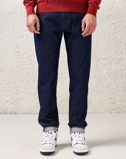 Jean slim en Toile de Coton organique Peeg bleu foncé