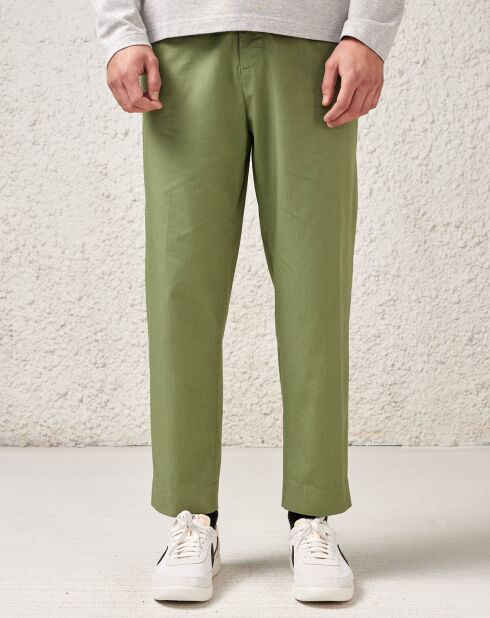 Pantalon en Coton Stanford kaki clair