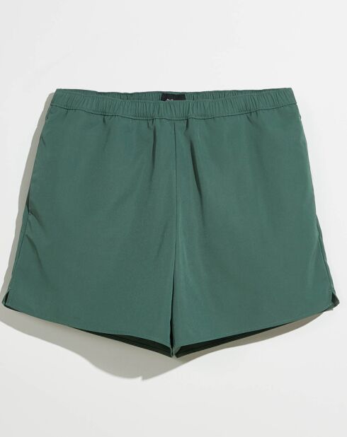 Short de bain court Jules à poches vert foncé