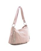 Antieke roze Mia leren schoudertas - 30x20x8 cm