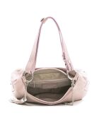 Antieke roze Mia leren schoudertas - 30x20x8 cm