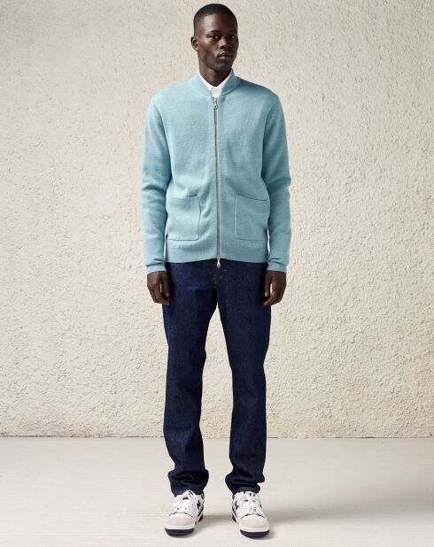 Jean ample en Toile de coton organique Porter bleu foncé
