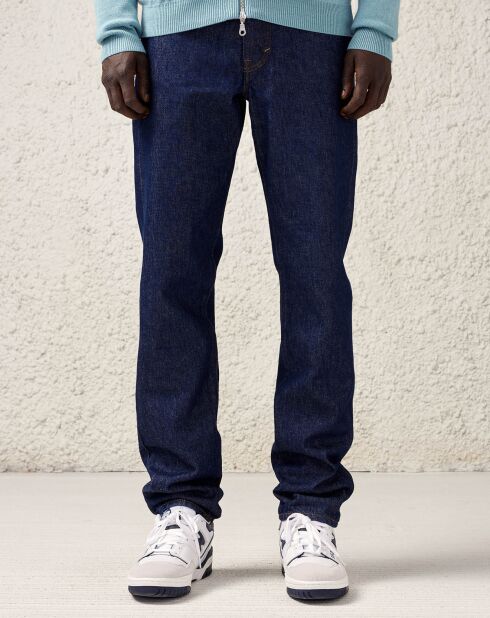 Jean ample en Toile de coton organique Porter bleu foncé