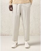 Pantalon en Coton Stanford gris perle