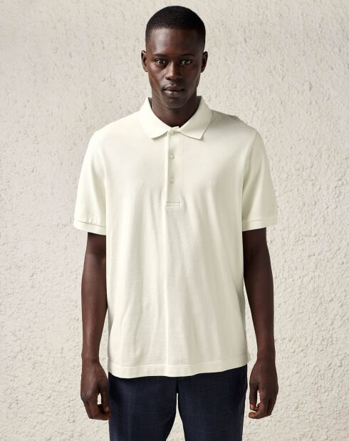 Polo en Coton piqué Vilon beige vert pâle
