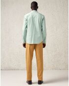 Chemise en Twill de Coton Francis casual bleu aqua