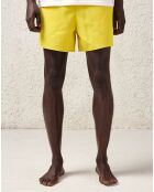 Short de bain court Jules à poches jaune yuzu