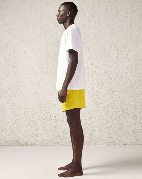 Short de bain court Jules à poches jaune yuzu