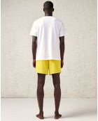 Short de bain court Jules à poches jaune yuzu