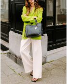 Sac à main en Cuir Serena noir  - 33x23x12 cm