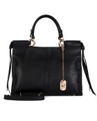 Sac à main en Cuir Serena noir  - 33x23x12 cm