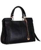 Sac à main en Cuir Serena noir  - 33x23x12 cm