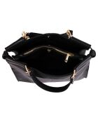 Sac à main en Cuir Serena noir  - 33x23x12 cm