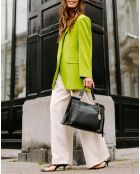 Sac à main en Cuir Serena noir  - 33x23x12 cm