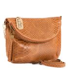 Lydia cognac leren schoudertas - 22x18x2 cm
