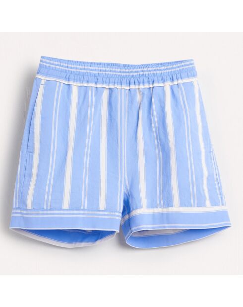Short Ann à rayures bleu/blanc