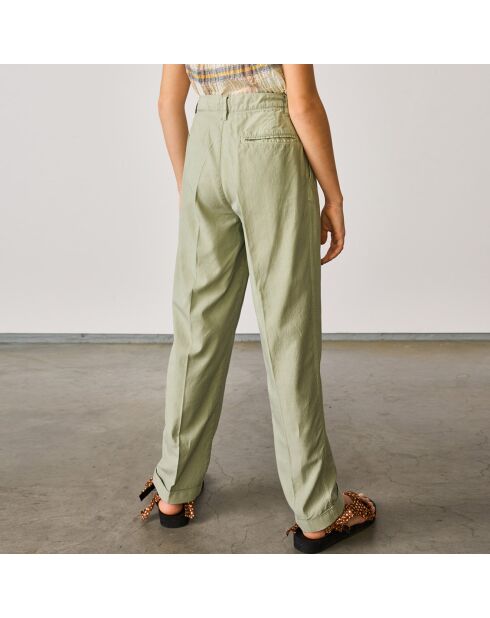 Pantalon Peace en Coton mélangé vert clair