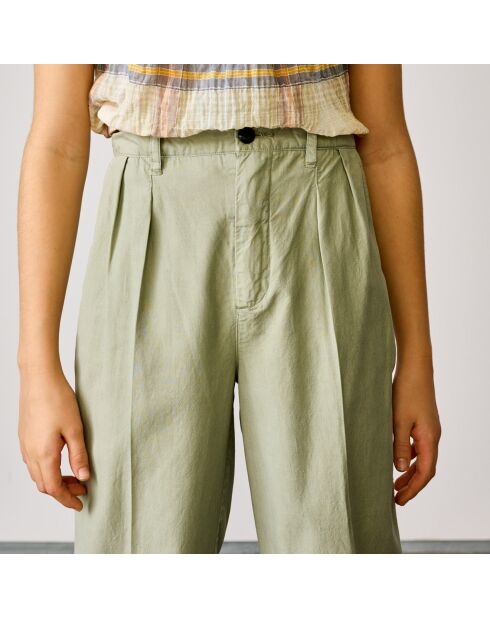 Pantalon Peace en Coton mélangé vert clair