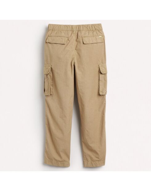 Pantalon Cargo en sergé de Coton Pazy beige