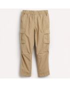 Pantalon Cargo en sergé de Coton Pazy beige