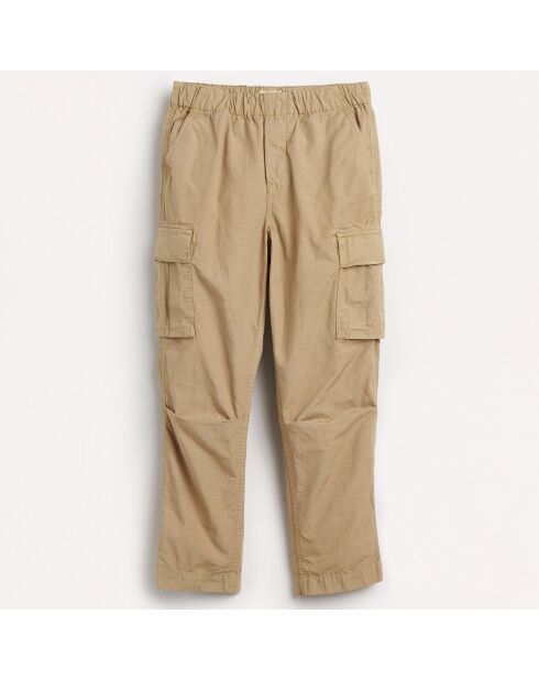 Pantalon Cargo en sergé de Coton Pazy beige