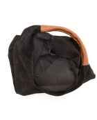 Sac porté épaule en Cuir Eleonora noir  - 40x31x2 cm