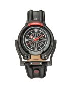 Montre Triton Homme Automatique en Cuir noire