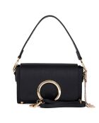 Giada schwarze Lederhandtasche - 24x16x8 cm