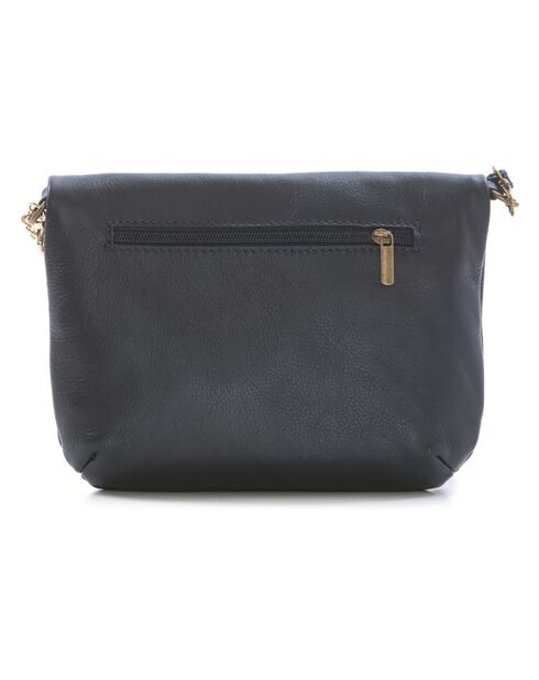 Alice Marine leren schoudertas - 22x18x2 cm