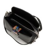 Vida Schultertasche aus schwarzem Leder - 22x17x10 cm