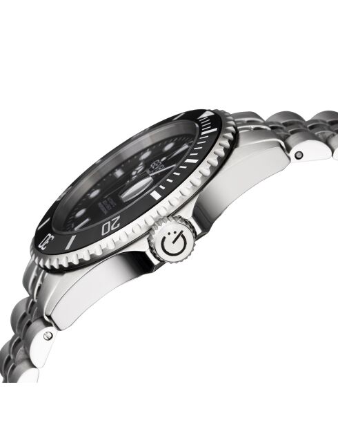 Automatisch Wall Street herenhorloge van zilverstaal