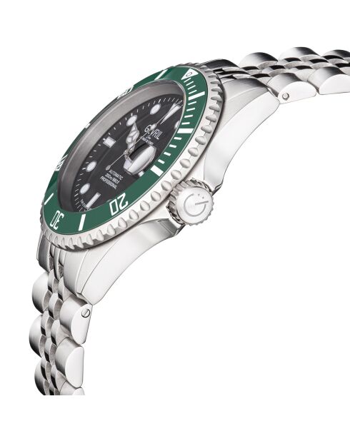 Automatisch Wall Street herenhorloge van zilverstaal