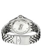 Automatisch Wall Street herenhorloge van zilverstaal