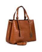 Isabella Handtasche aus Kamelleder - 30x21x12 cm