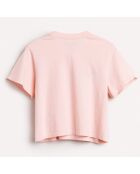 T-Shirt 100% Coton bio Argi imprimé rose clair