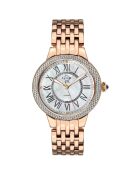 Montre Astor II Femme Quartz en Acier & Diamants 0.024 ct rose dorée